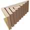 Ekena Millwork 6"W x 12"D x 6"H Wide Landon Rough Cedar Woodgrain TimberThane Corbel, Primed Tan CORUR06X12X06LANRCPR - alternate 6